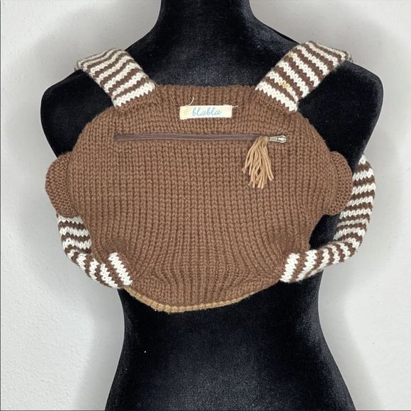 BLABLA KIDS  Brown Monkey Backpack - A super cute bag for your little one! - Picture 3 of 9